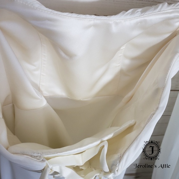 Custom Strapless Ivory Corset Back Wedding Dress - Picture 8 of 8